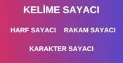 Kelime Sayacı – Harf ve Karakter Sayacı