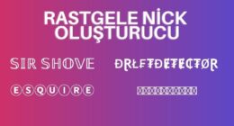 Nick Oluşturucu – Rastgele Nickname Oluştur